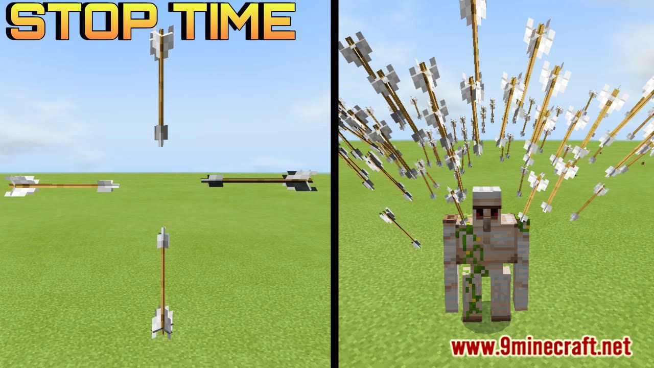 Time Stop Addon (1.20, 1.19) - MCPE/Bedrock Mod 1