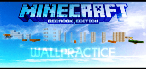 WallPractice Map (1.19, 1.18) – MCPE/Bedrock Practicing Parkour Thumbnail