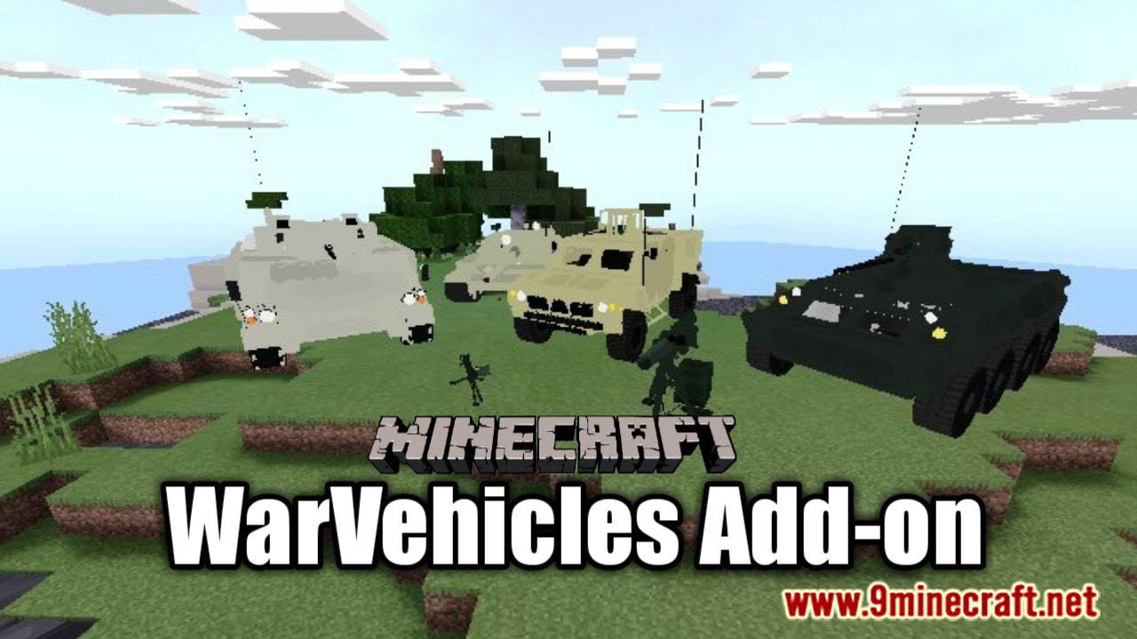 WarVehicles Addon (1.19) for Minecraft PE/Bedrock 1