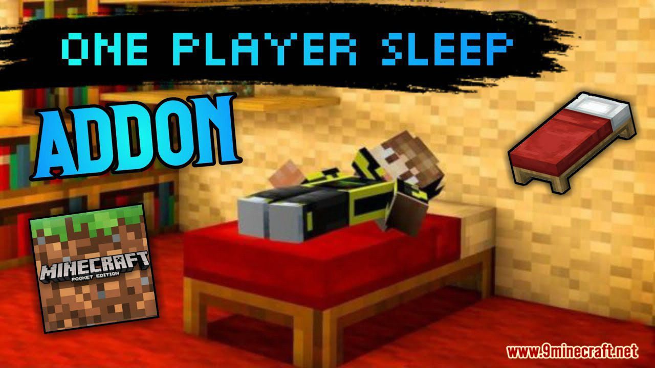 One Player Sleep Addon (1.19, 1.18) for MCPE - Compatible with Other Addons, Configurable 1