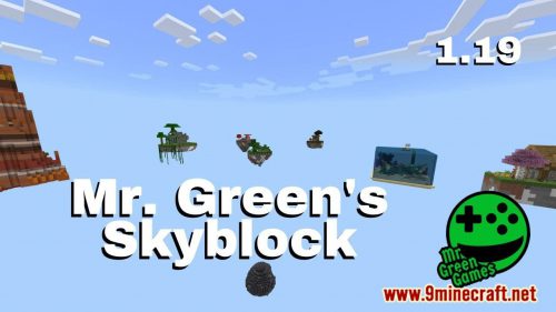 Mr.Green’s Skyblock Map (1.19) for Minecraft PE/Bedrock Thumbnail