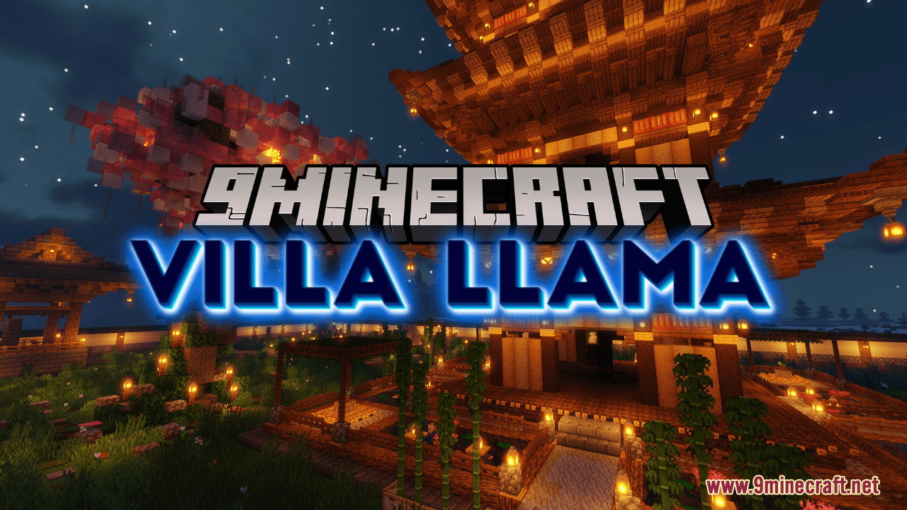 Villa Llama Map (1.21.1, 1.20.1) - Small Minecraft City 1