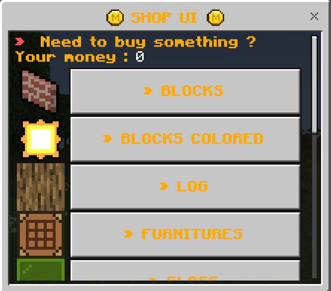 Shop UI Addon (1.20, 1.19) - MCPE/Bedrock Mod 2