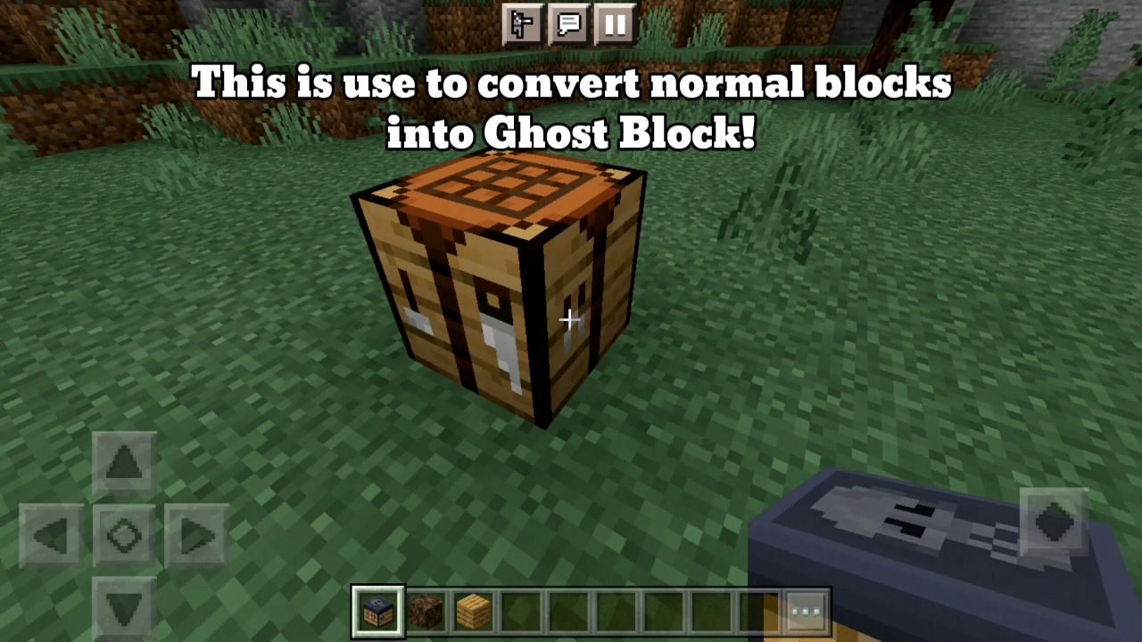 Ghost Block Addon (1.20, 1.19) - MCPE/Bedrock Pass Through Blocks Mod 6