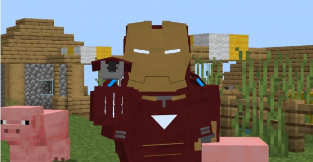 Iron Man Addon (1.20, 1.19) - MCPE/Bedrock Superhero Mod 14