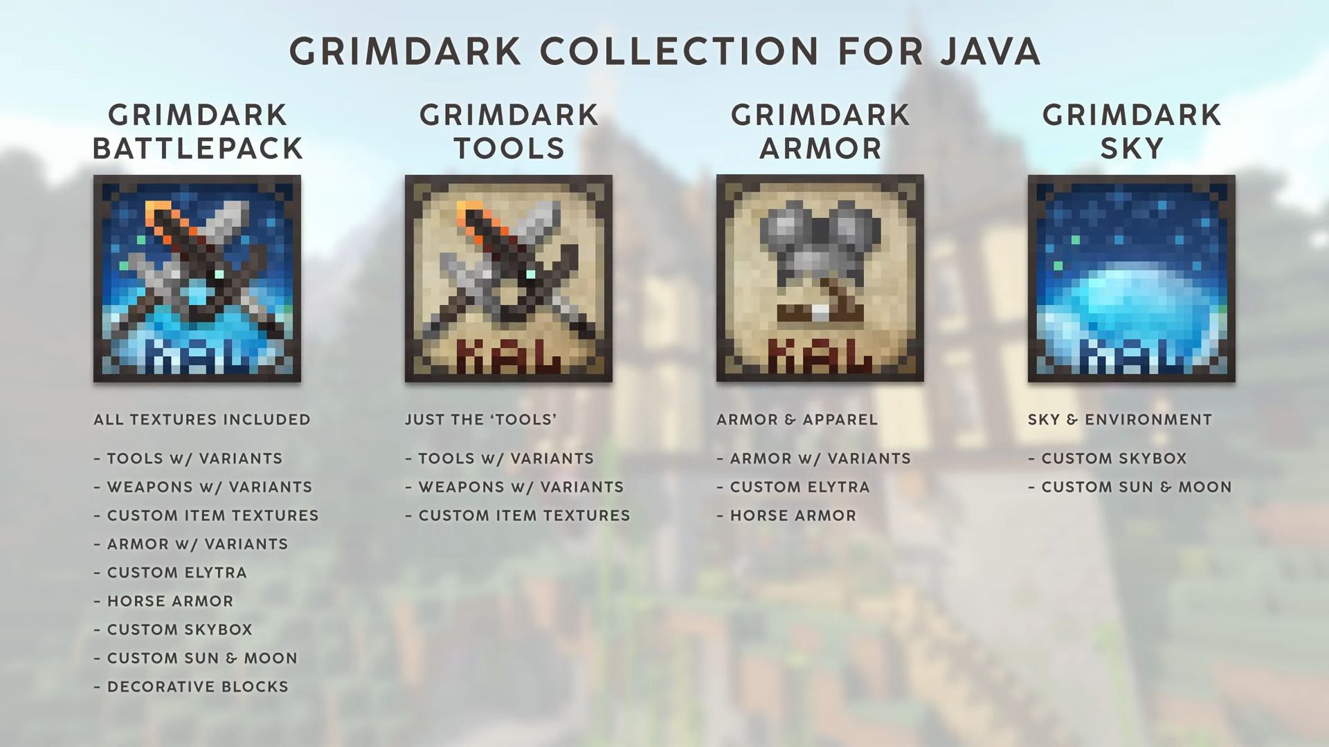 Grimdark Battlepack Texture Pack (1.19, 1.18) - MCPE/Bedrock 16