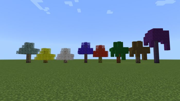 Ore Trees Addon (1.20, 1.19) - MCPE/Bedrock Mod 16