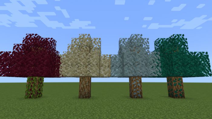 Ore Trees Addon (1.20, 1.19) - MCPE/Bedrock Mod 19