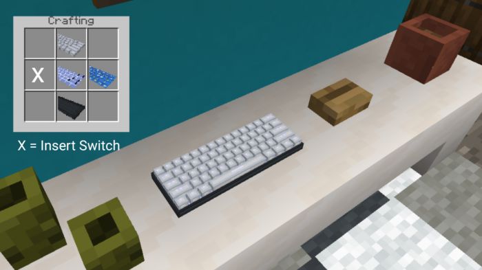 Mechanical Keyboard Addon (1.19) - MCPE/Bedrock Mod 11