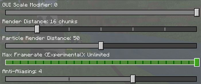 Max Framerate Slider Resource Pack (1.19) - FPS Boost Addon 2