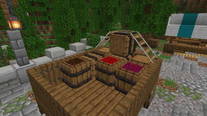 Barrel Deco Addon (1.19) - MCPE/Bedrock Storage Mod 11