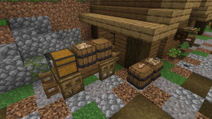 Barrel Deco Addon (1.19) - MCPE/Bedrock Storage Mod 12