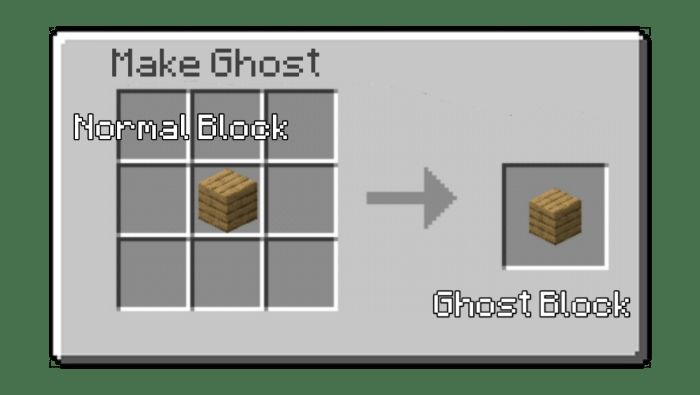 Ghost Block Addon (1.20, 1.19) - MCPE/Bedrock Pass Through Blocks Mod 3
