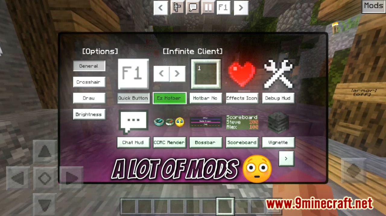 Infinite Client V2 (1.19) - FullBright, Drawable Crosshair, FPS Boost 4