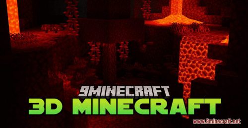 3D Minecraft Resource Pack (1.20.6, 1.20.1) – Texture Pack Thumbnail