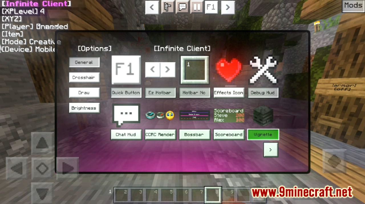 Infinite Client V2 (1.19) - FullBright, Drawable Crosshair, FPS Boost 5