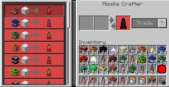 Missile and TNT Addon (1.19) - MCPE/Bedrock Mod 70