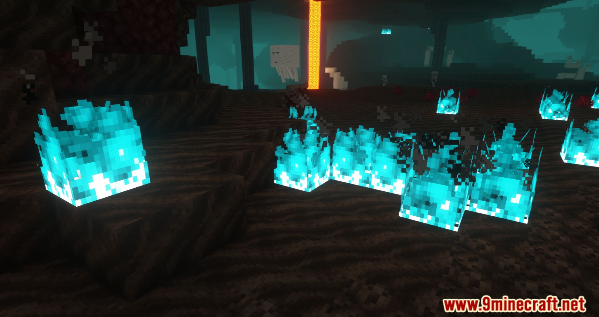 Blue Flame Burning Mod (1.20.1, 1.19.4) - Change The Effect Of Soul Fire To Blue 9