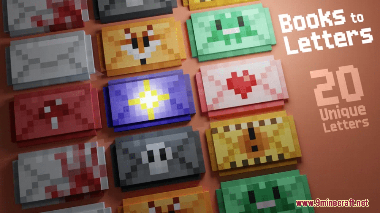 Books To Letters Resource Pack (1.20.6, 1.20.1) - Texture Pack 1