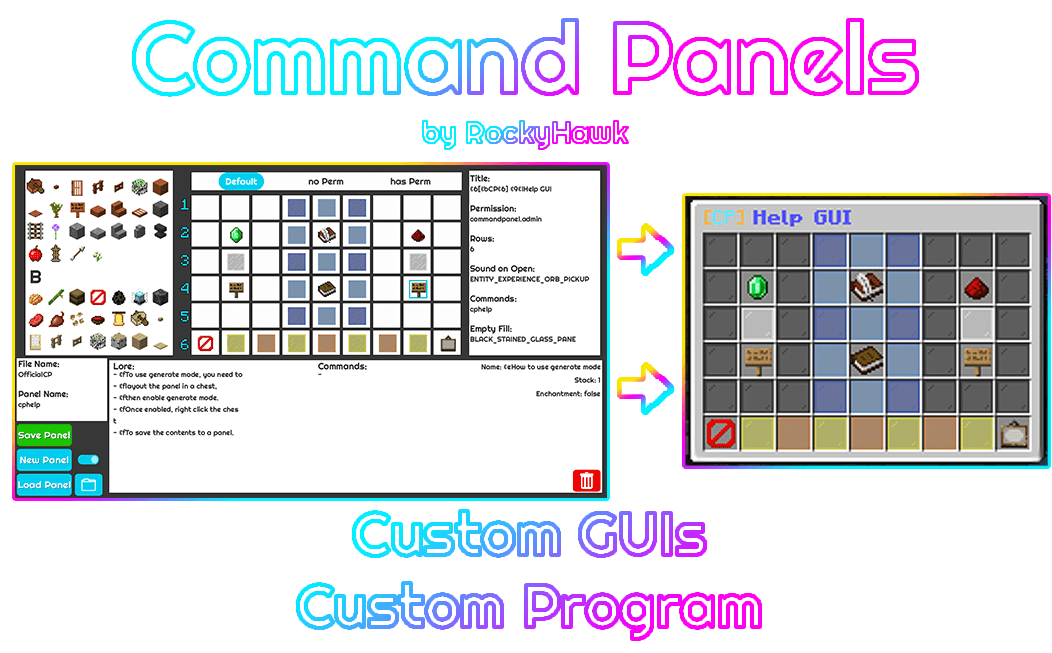 Command Panels Plugin (1.20.1, 1.19.4) – Bukkit, Spigot, Paper 6