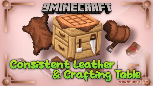 Consistent Leather & Crafting Table Resource Pack (1.20.6, 1.20.1) – Texture Pack Thumbnail