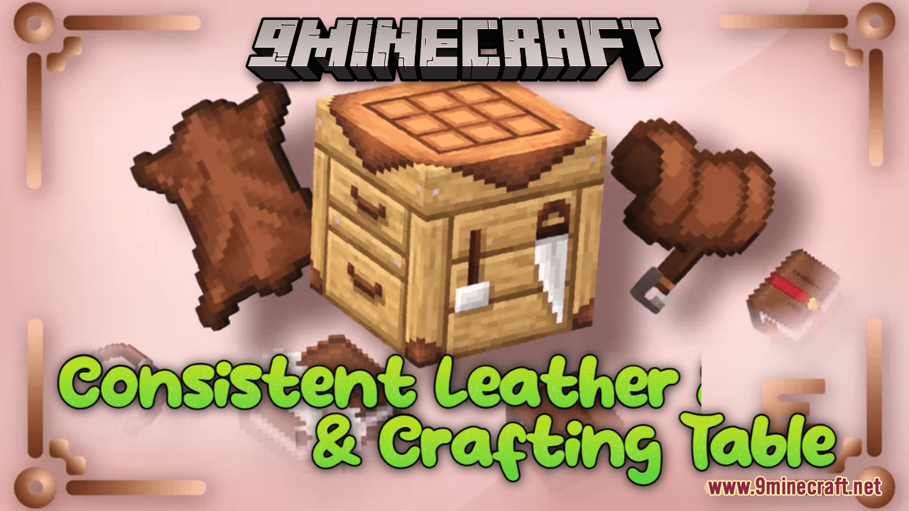 Consistent Leather & Crafting Table Resource Pack (1.20.6, 1.20.1) - Texture Pack 1