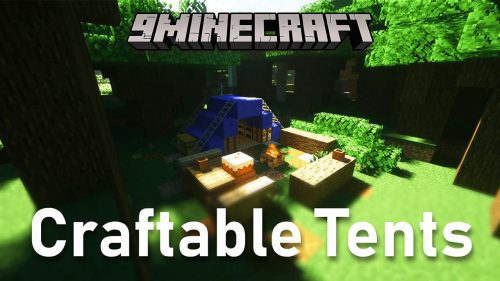 Craftable Tents Data Pack (1.19.3, 1.18.2) – Quick Base! Thumbnail