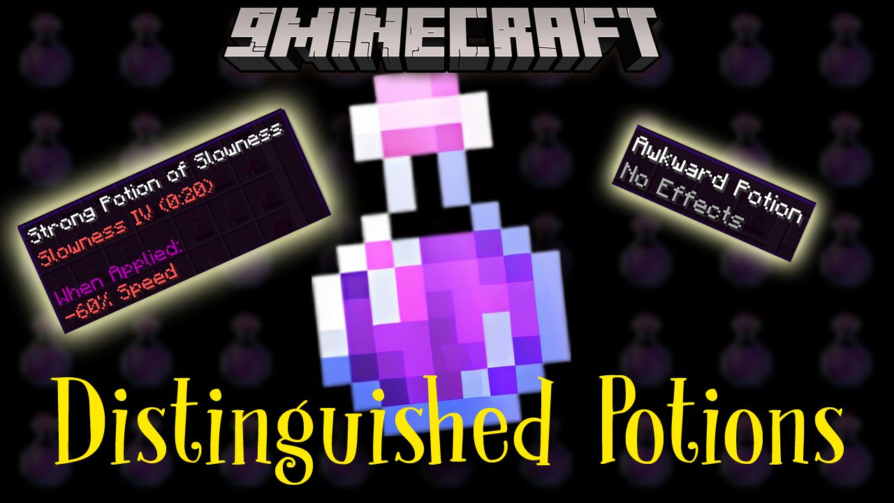 Distinguished Potions Mod (1.20.4, 1.19.4) - Trouble Telling Your Potions Apart? 1