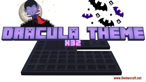 Dracula Theme Resource Pack (1.20.6, 1.20.1) – Texture Pack Thumbnail