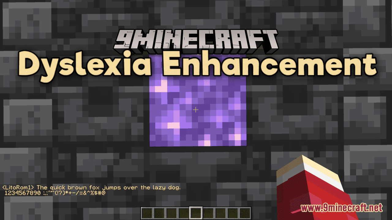 Dyslexia Enhancement Resource Pack (1.20.6, 1.20.1) - Texture Pack 1