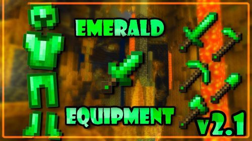 Emerald Equipment Addon (1.20, 1.19) – Armor, Echo Tools, and Staff Thumbnail