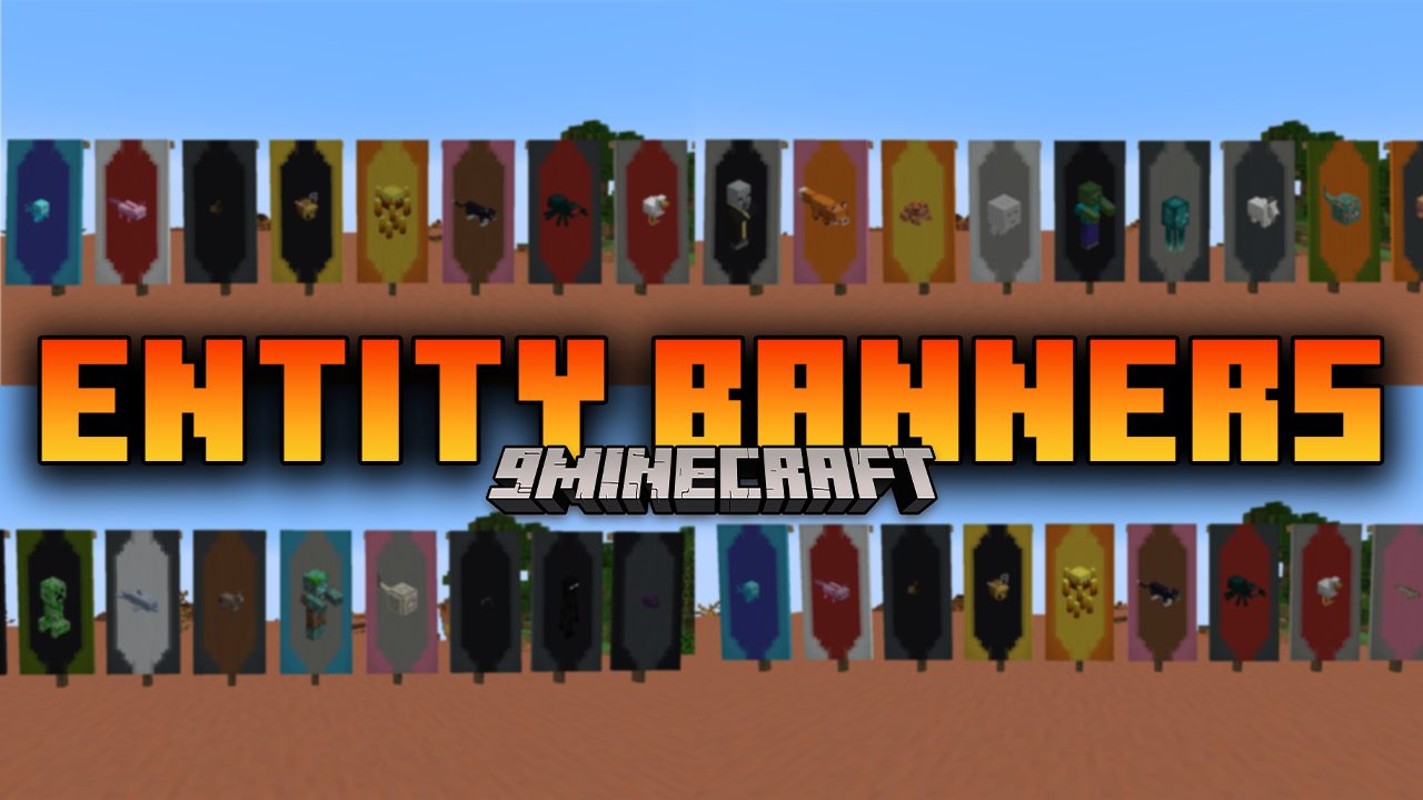 Entity Banners Mod (1.19.2, 1.18.2) - Entity-Specific Banners 1