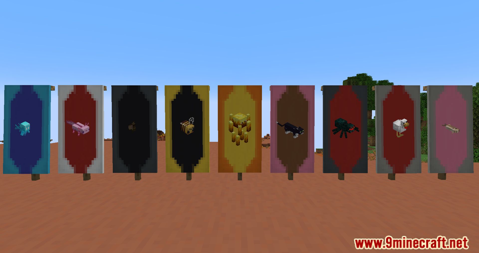 Entity Banners Mod (1.19.2, 1.18.2) - Entity-Specific Banners 4