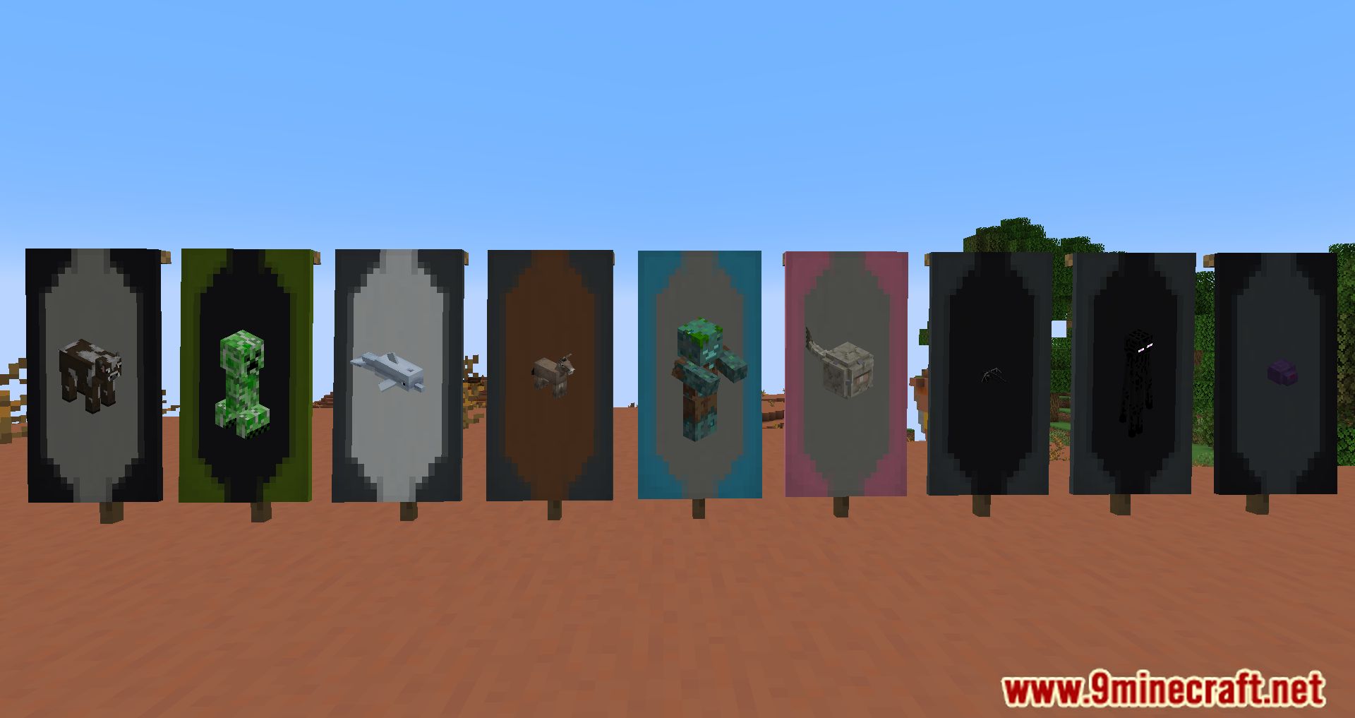 Entity Banners Mod (1.19.2, 1.18.2) - Entity-Specific Banners 5