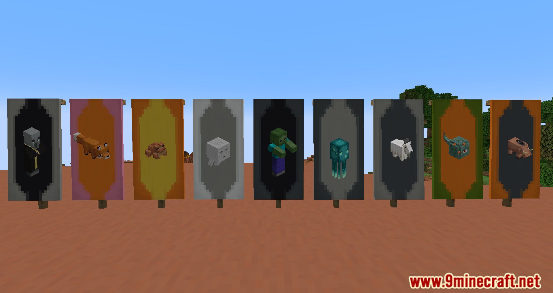 Entity Banners Mod (1.19.2, 1.18.2) - Entity-Specific Banners 7