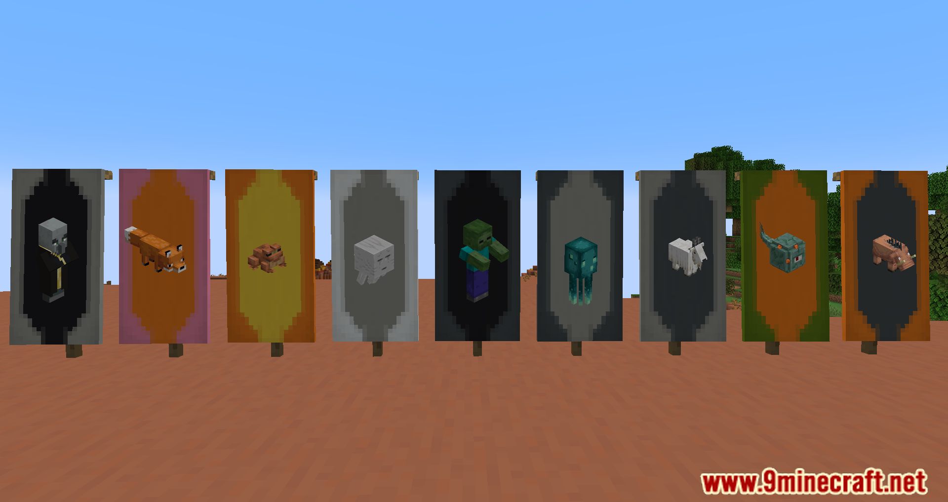 Entity Banners Mod (1.19.2, 1.18.2) - Entity-Specific Banners 8