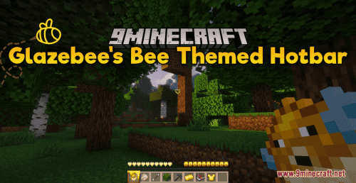 Glazebee’s Bee Themed Hotbar Resource Pack (1.20.6, 1.20.1) – Texture Pack Thumbnail