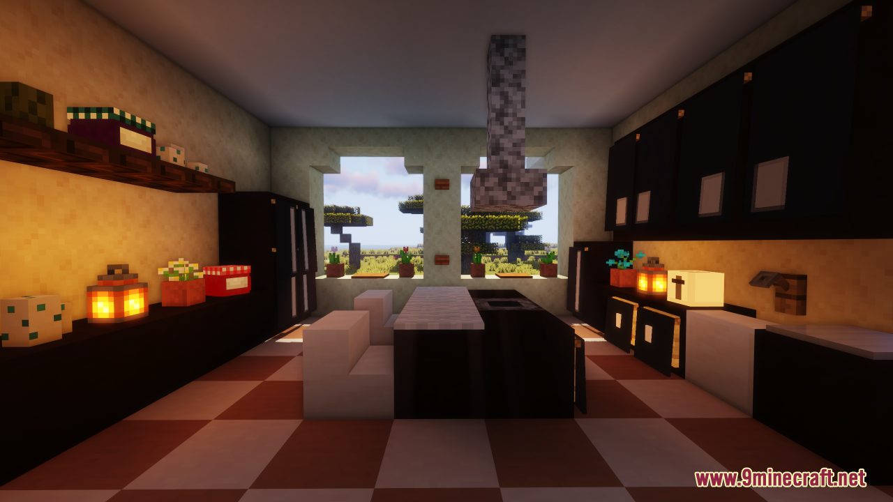 Hacienda House Map (1.21.1, 1.20.1) - Big Modern House With a Pool 6