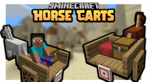 Horse Carts Data Pack (1.19.3, 1.19.2) – An Extension for Horses Thumbnail