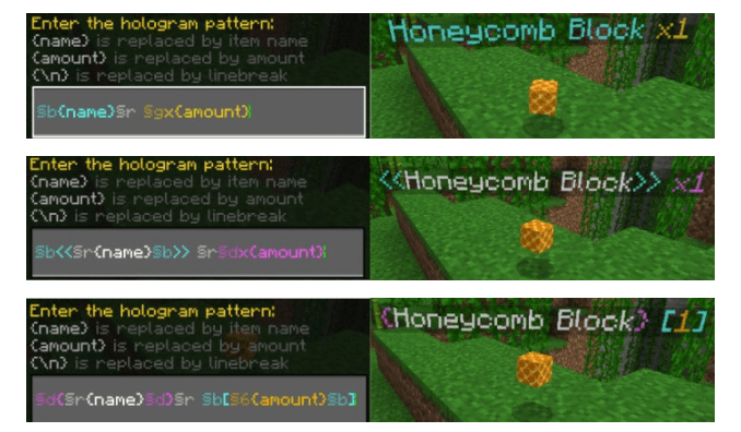 Item Drops Holograms Addon (1.20, 1.19) - Floating Item Names Mod 9