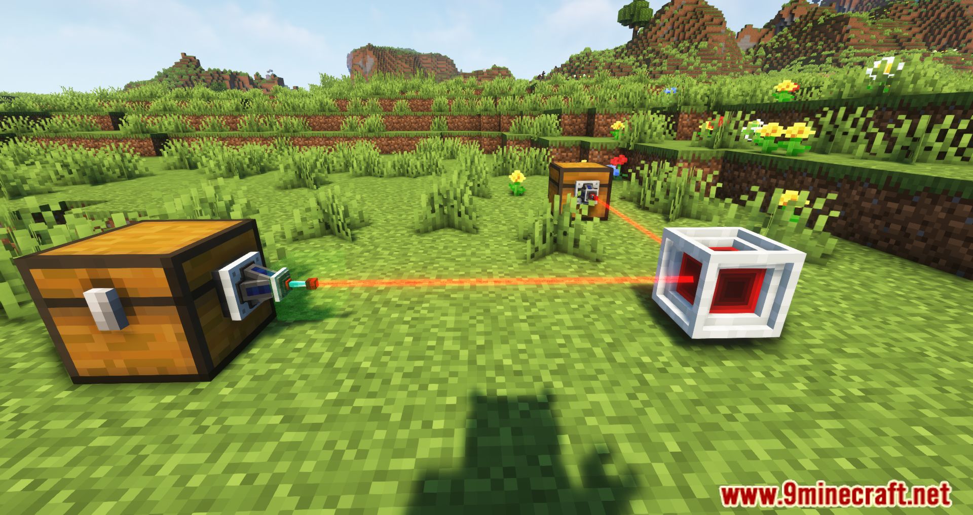 LaserIO Mod (1.20.4, 1.19.2) – New Interactive System With Redstone 3