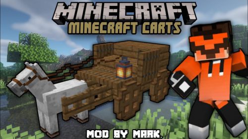 Mark’s Carts Addon (1.19) – MCPE/Bedrock Mod Thumbnail