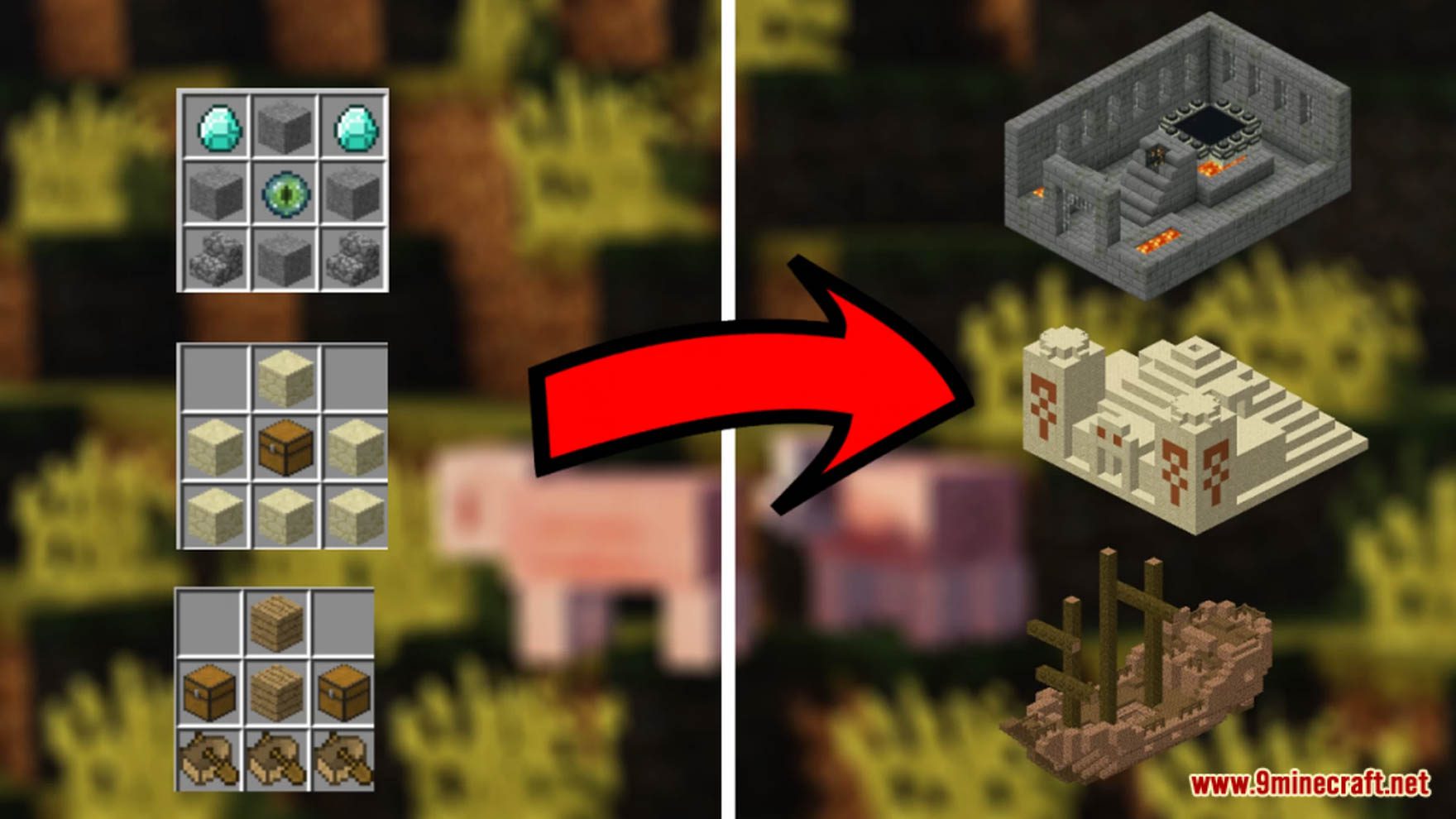 Minecraft But You Can Craft Structures Data Pack (1.16.5) 11