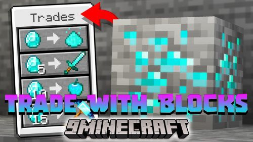 Minecraft But You Can Trade With Blocks Data Pack (1.19.3, 1.19.2) Thumbnail