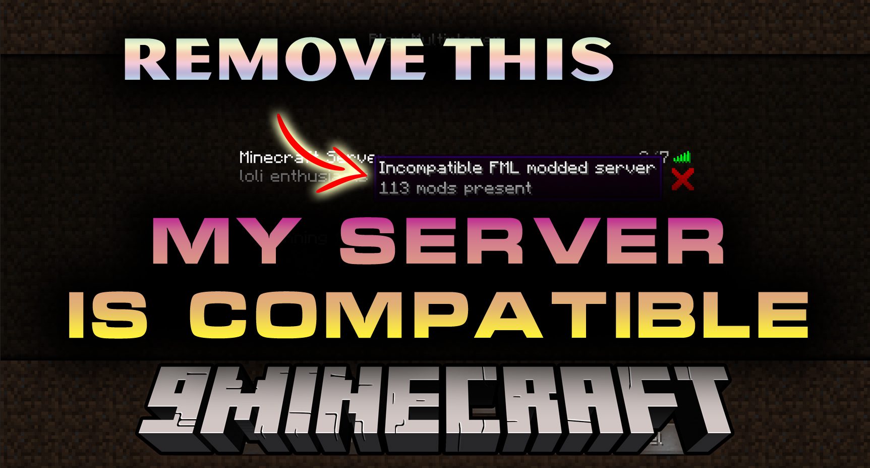 My Server Is Compatible Mod (1.20.4, 1.19.4) - Remove Annoying Message 1