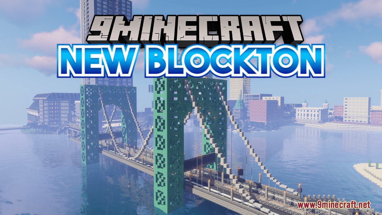 New Blockston Map (1.21.1, 1.20.1) - Lively Modern City 1