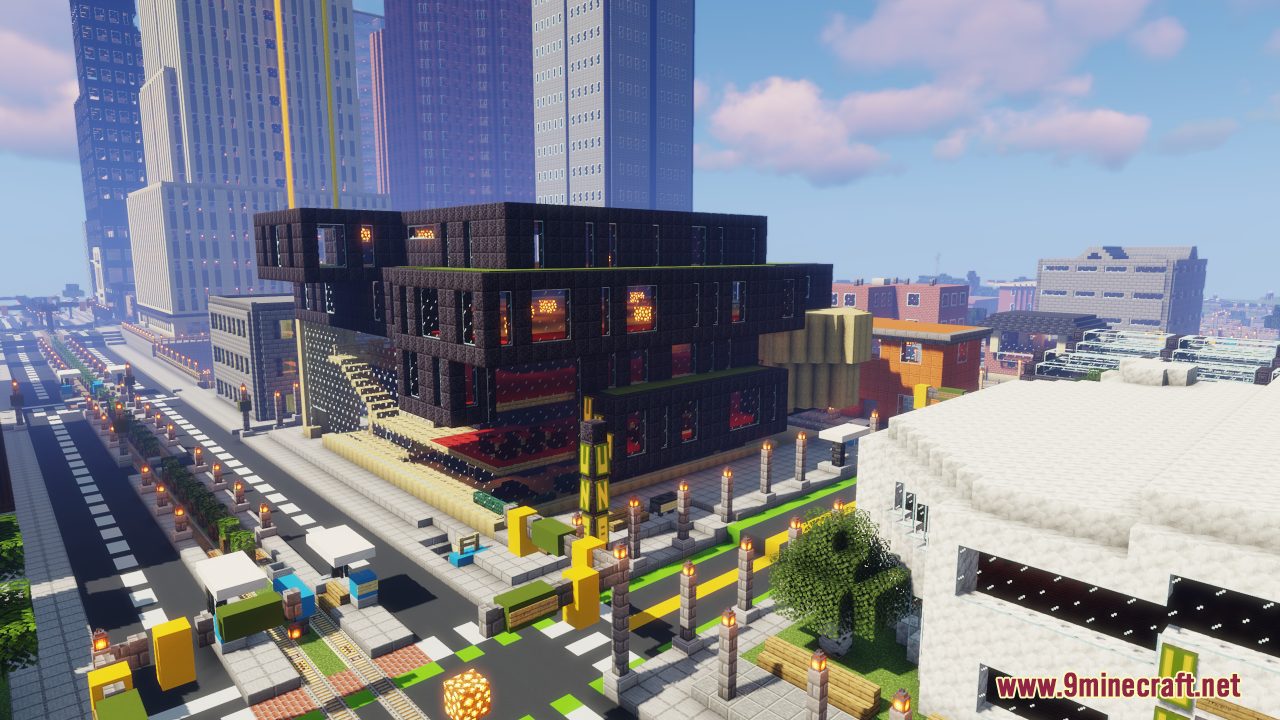 New Blockston Map (1.21.1, 1.20.1) - Lively Modern City 3