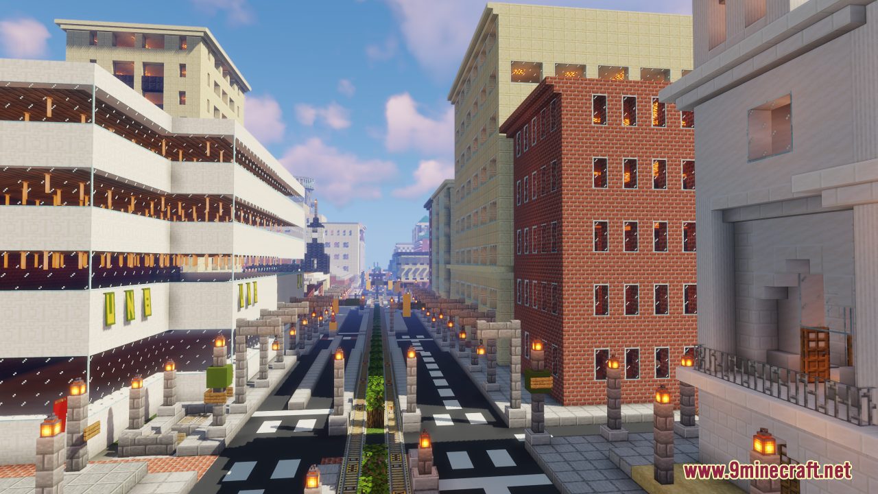 New Blockston Map (1.21.1, 1.20.1) - Lively Modern City 4