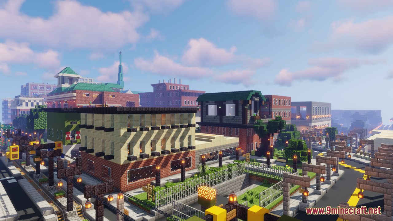 New Blockston Map (1.21.1, 1.20.1) - Lively Modern City 5