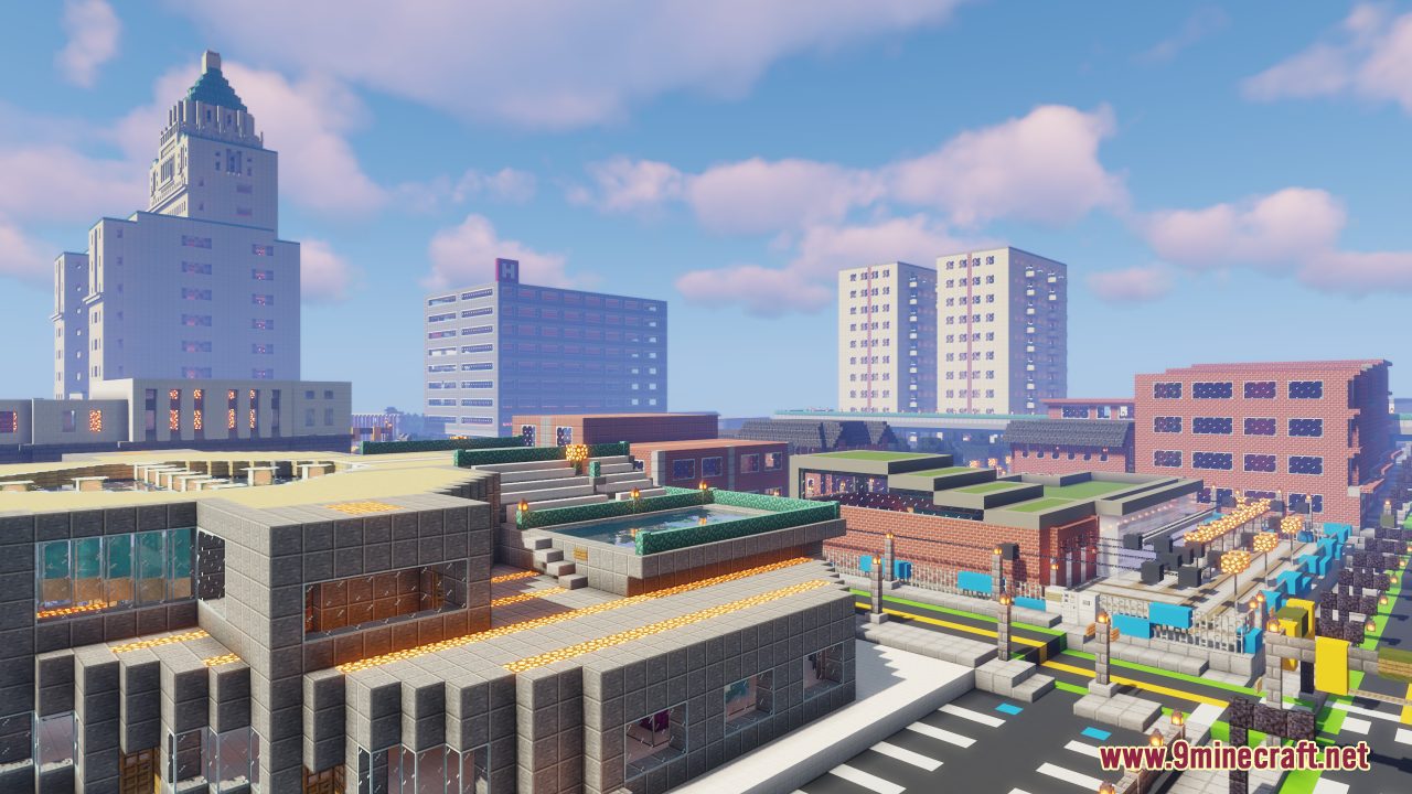 New Blockston Map (1.21.1, 1.20.1) - Lively Modern City 7